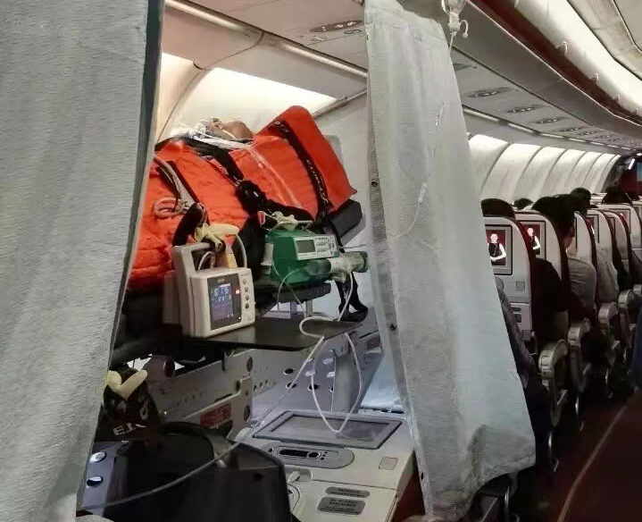 罗定市跨国医疗包机、航空担架